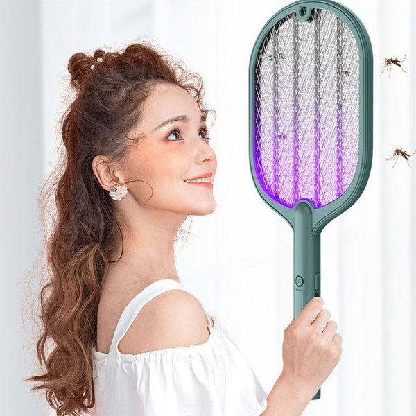 Raquete Elétrica Mata Mosquito com Led Ultravioleta