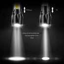 Mini Lanterna Tática Com Led e Zoom Recarregável
