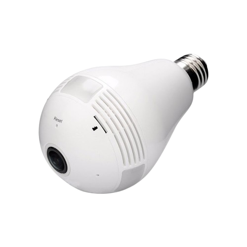 Câmera Lâmpada Espiã Wifi Visão Noturna