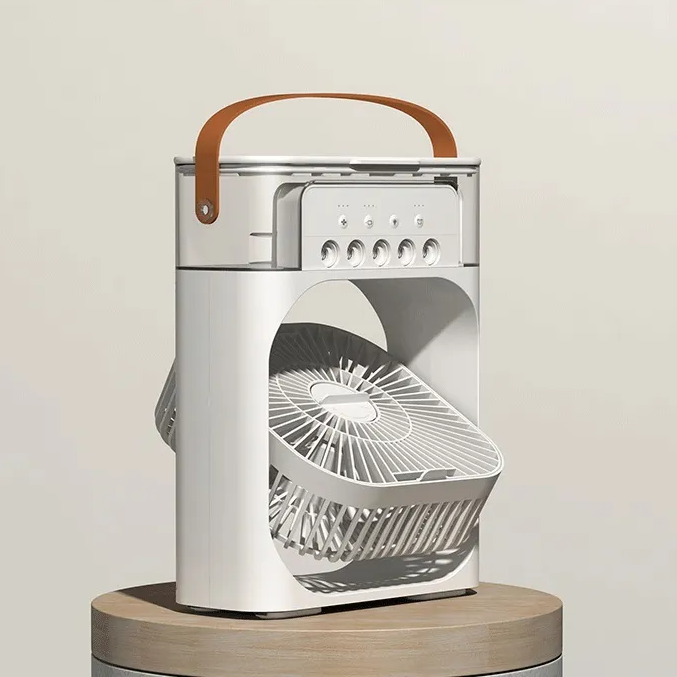 Mini Climatizador e Ar Condicionado Portátil 4 em 1