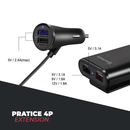 Extensão de Carregador de Celular para Carros