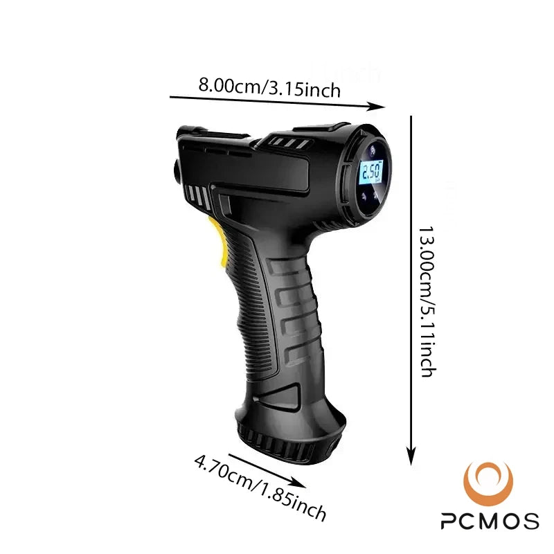 Calibrador De Pneus Digital + 3 Bicos Diferentes