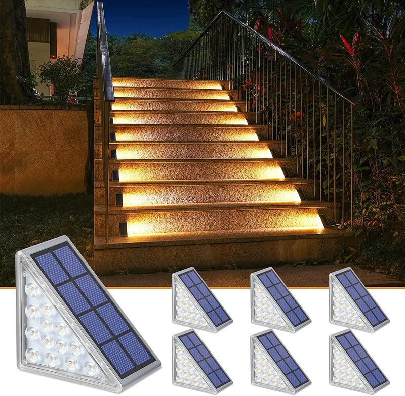 Kit Luz Led Solar para Escada Externa Impermeável
