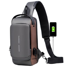 Bolsa de Ombro Antifurto com Carregamento