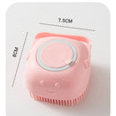 Escova de Banho para Pet - Dispenser para Shampoo