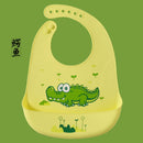 Babador de Silicone Infantil com Pega Migalhas