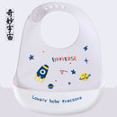 Babador de Silicone Infantil com Pega Migalhas