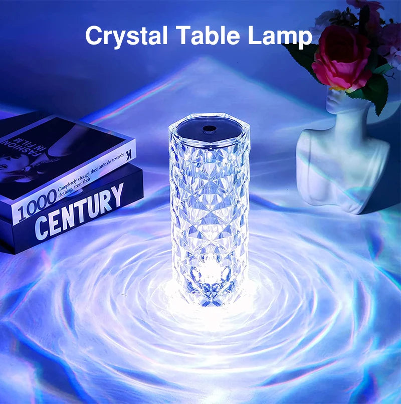 Luminária De Cristal Com 16 Cores
