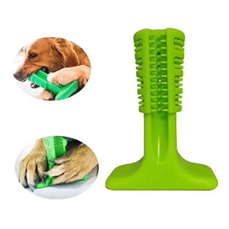 Mordedor e Escova de Dentes para Cães