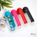 Garrafa de Água com Porta Comprimidos