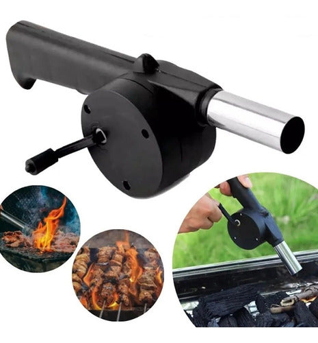 Acendedor e Soprador de Churrasqueira