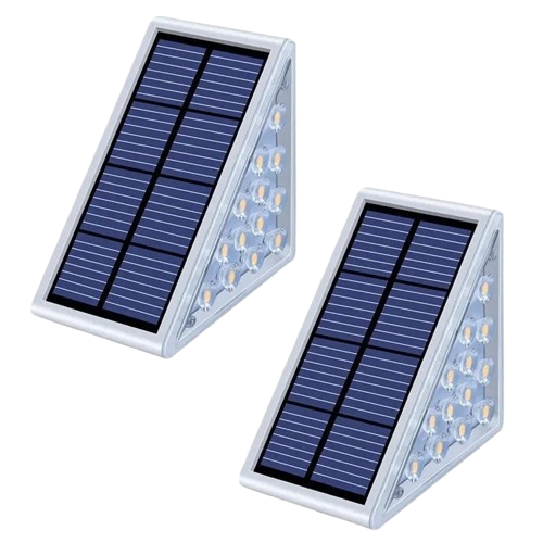 Kit Luz Led Solar para Escada Externa Impermeável