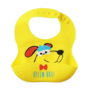 Babador de Silicone Infantil com Pega Migalhas