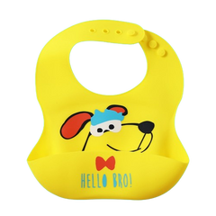 Babador de Silicone Infantil com Pega Migalhas