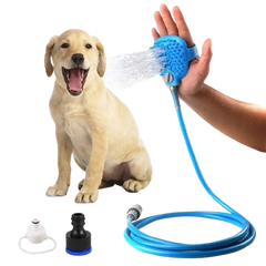 Mangueira com Luva Massageadora para Pets