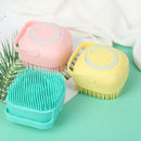 Escova de Banho para Pet - Dispenser para Shampoo