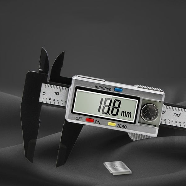 Paquímetro Eletrônico Digital de Fibra Carbono 150mm